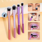 Soft Synthetic Makeup Brush Set - 8pcs