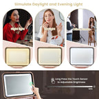 12" Travel Makeup Case With LED Mirror