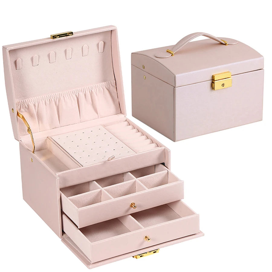 Three Layer Jewelry Box suitable for all kinds of jewelry storage