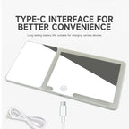 Car Sun Visor LED Vanity Mirror with Touch Screen & 3X Magnification