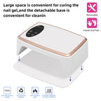 Rechargeable UV LED Nail Dryer Lamp 66W, 4 Timer Setting & 90 LED