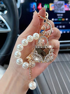 Pearl Beads Bag Keychain