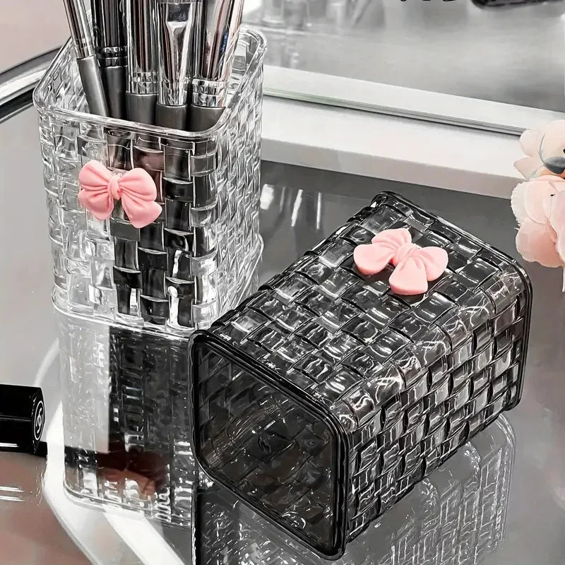 Acrylic Luxury Makeup Brushes, pencils and Lipsticks Organizer & Holder