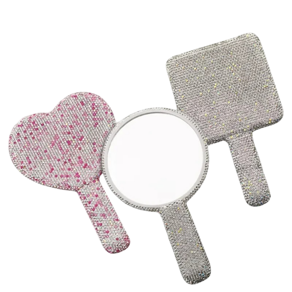 Diamond Handheld Makeup Compact Mirror