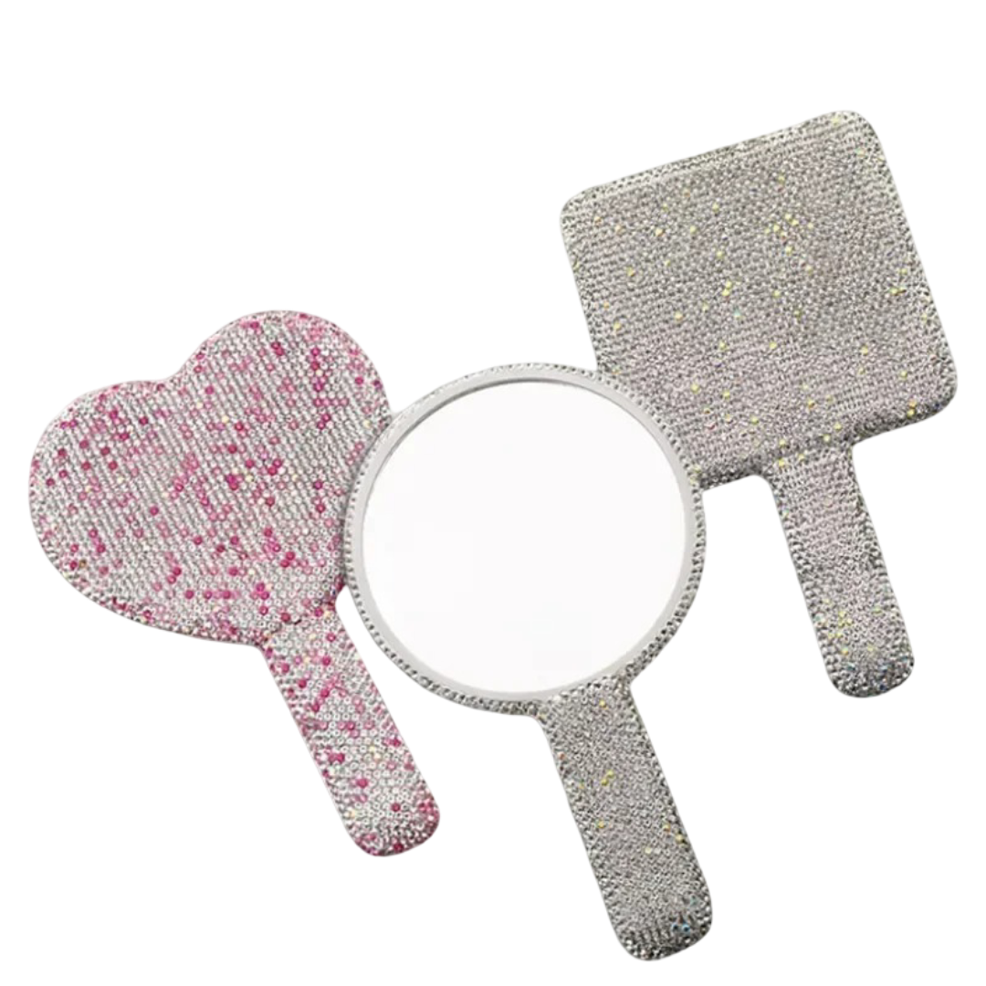 Diamond Handheld Makeup Compact Mirror