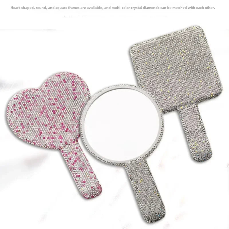 Diamond Handheld Makeup Compact Mirror