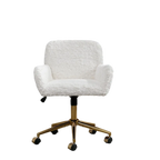 Fluffy Faux Fur Vanity Chair