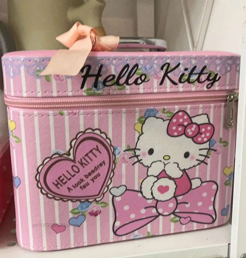 Sanrio Hello Kitty Large Capacity Portable Makeup & Cosmetic Case