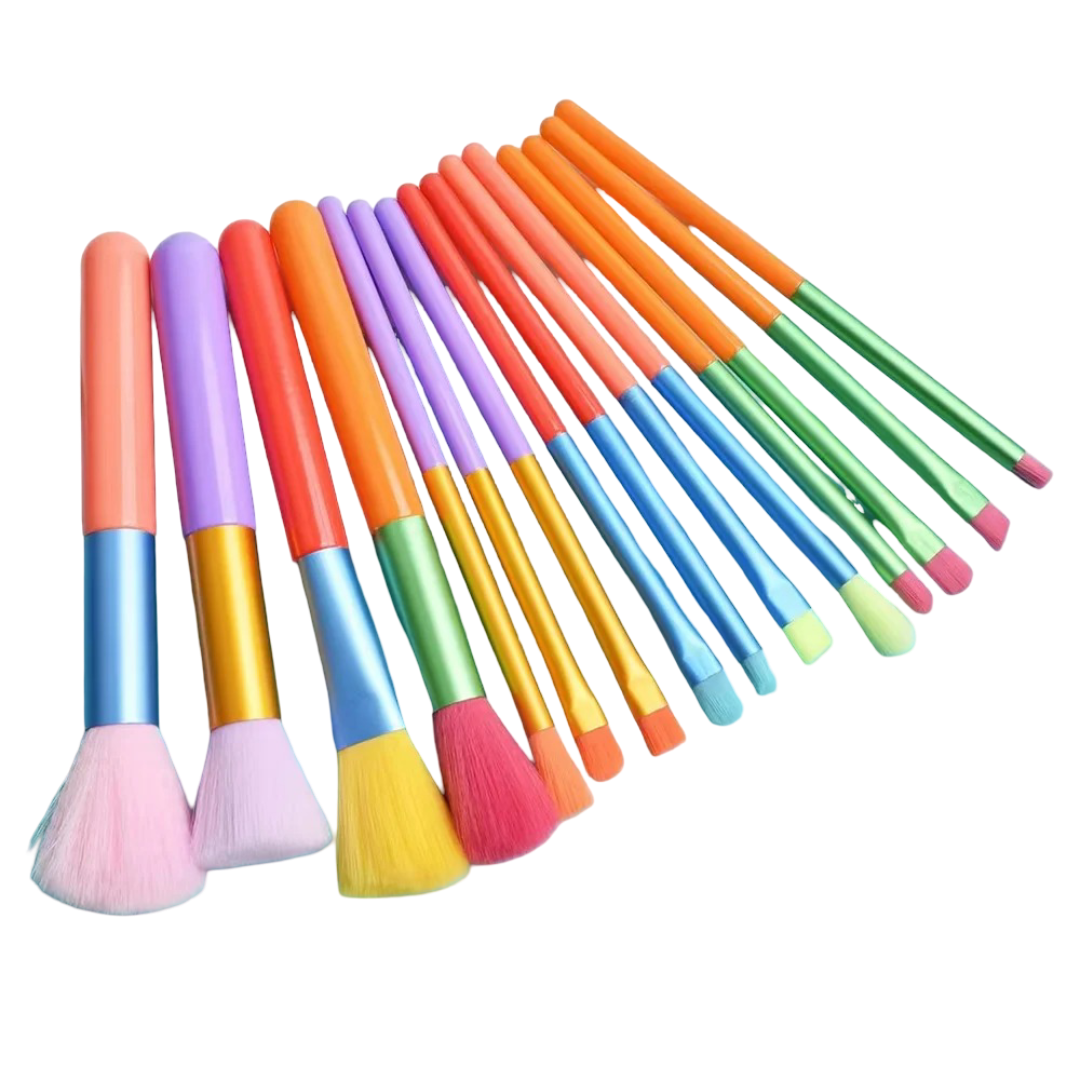 Rainbow Makeup Brush Set