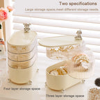Multifunctional Rotating Makeup Storage Box