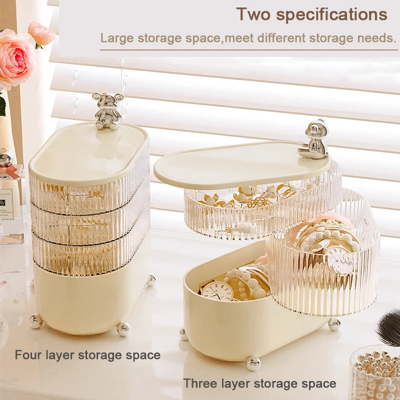 Multifunctional Rotating Makeup Storage Box