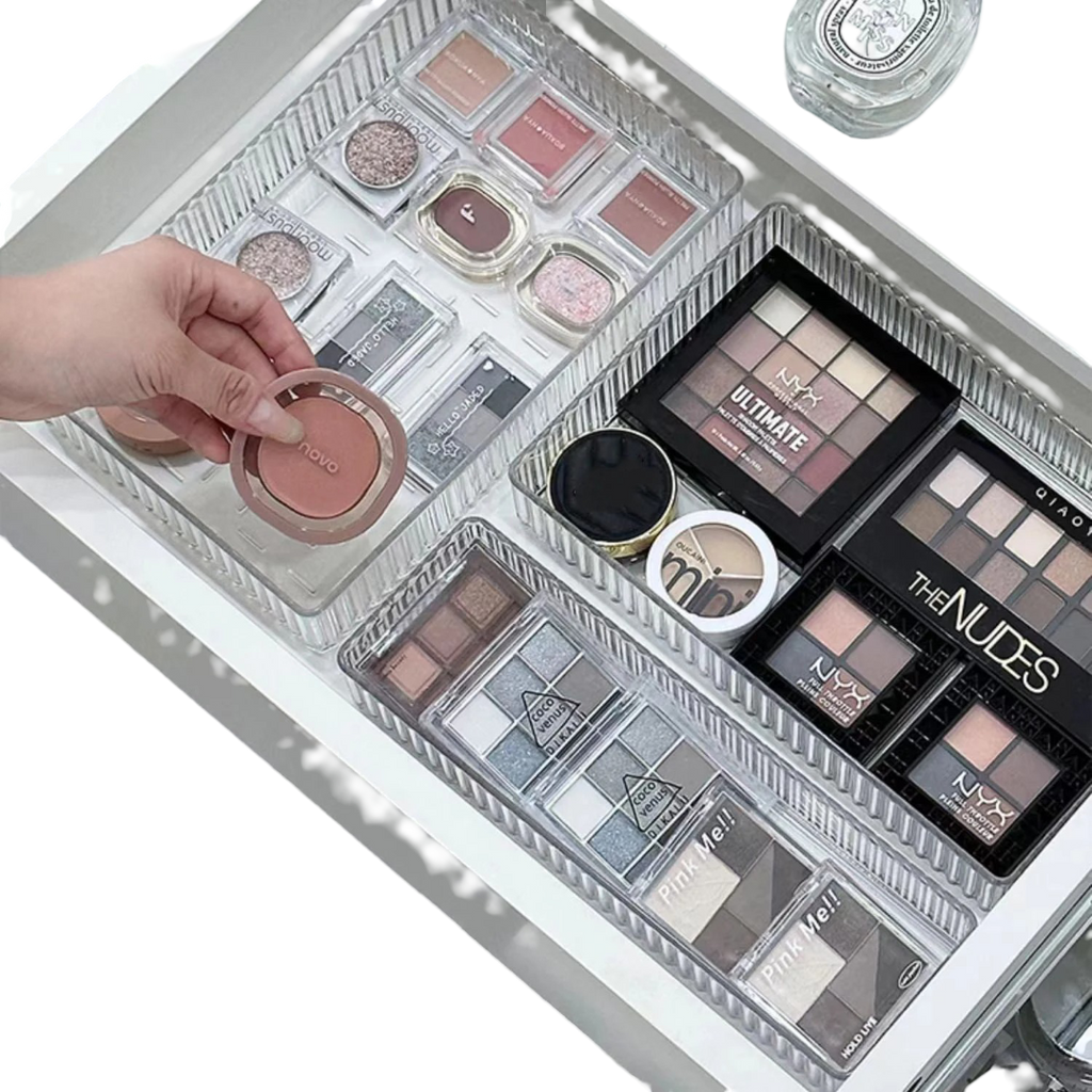 Luna Plastic Vanity Drawer Makeup Organizer