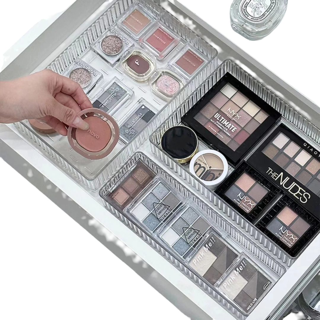 Luna Plastic Vanity Drawer Makeup Organizer