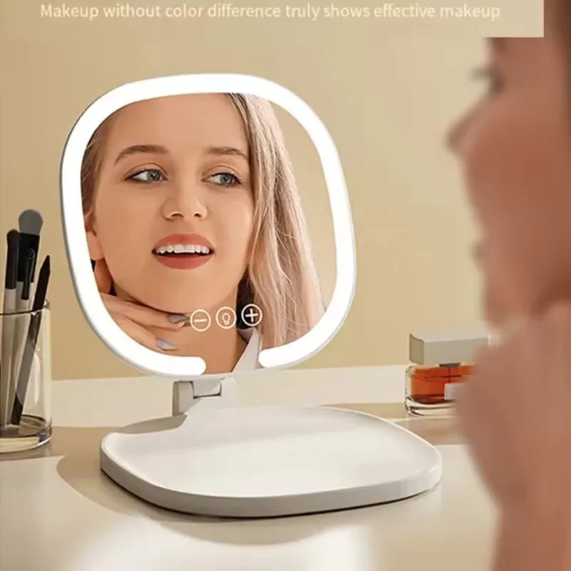 Tabletop LED Makeup Mirror