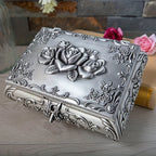 High-end Large Capacity Jewelry Storage Box with Three-dimensional Lock Buckle