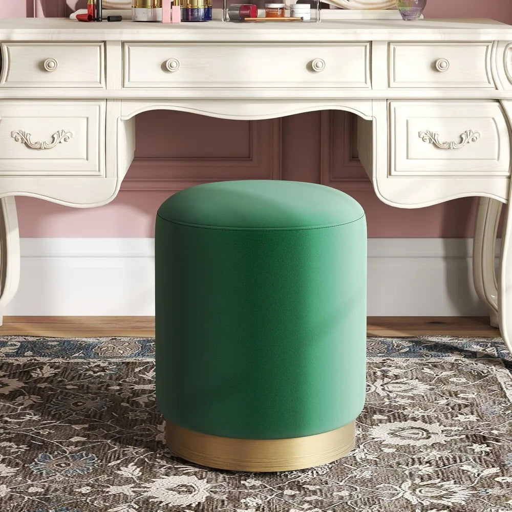 Modern Rounded Ottoman Vanity Stool