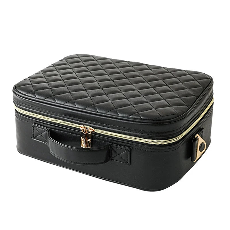 Makeup & Cosmetic Travel Box With LED Mirror [Large]