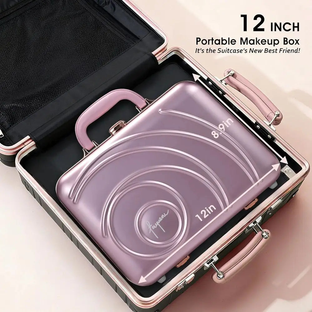 Portable Makeup Case With LED Mirror