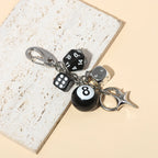 Billiard Ball Shape Bag Keychain