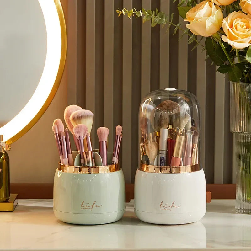 360° Rotating Makeup Brushes, Pencils and Lipsticks Organizer