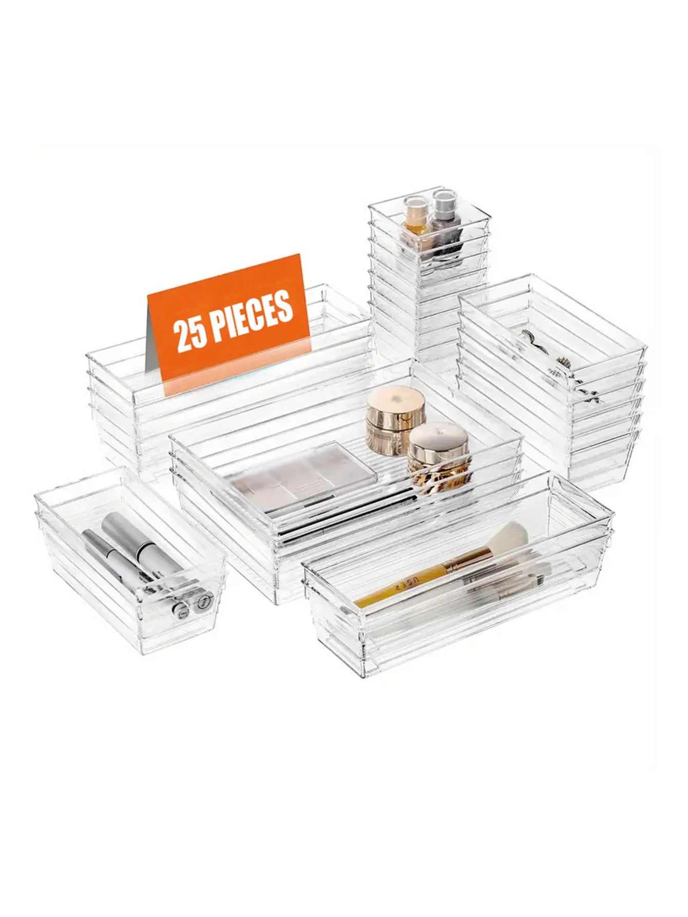 Acrylic Drawer Organizer - 25 Pcs