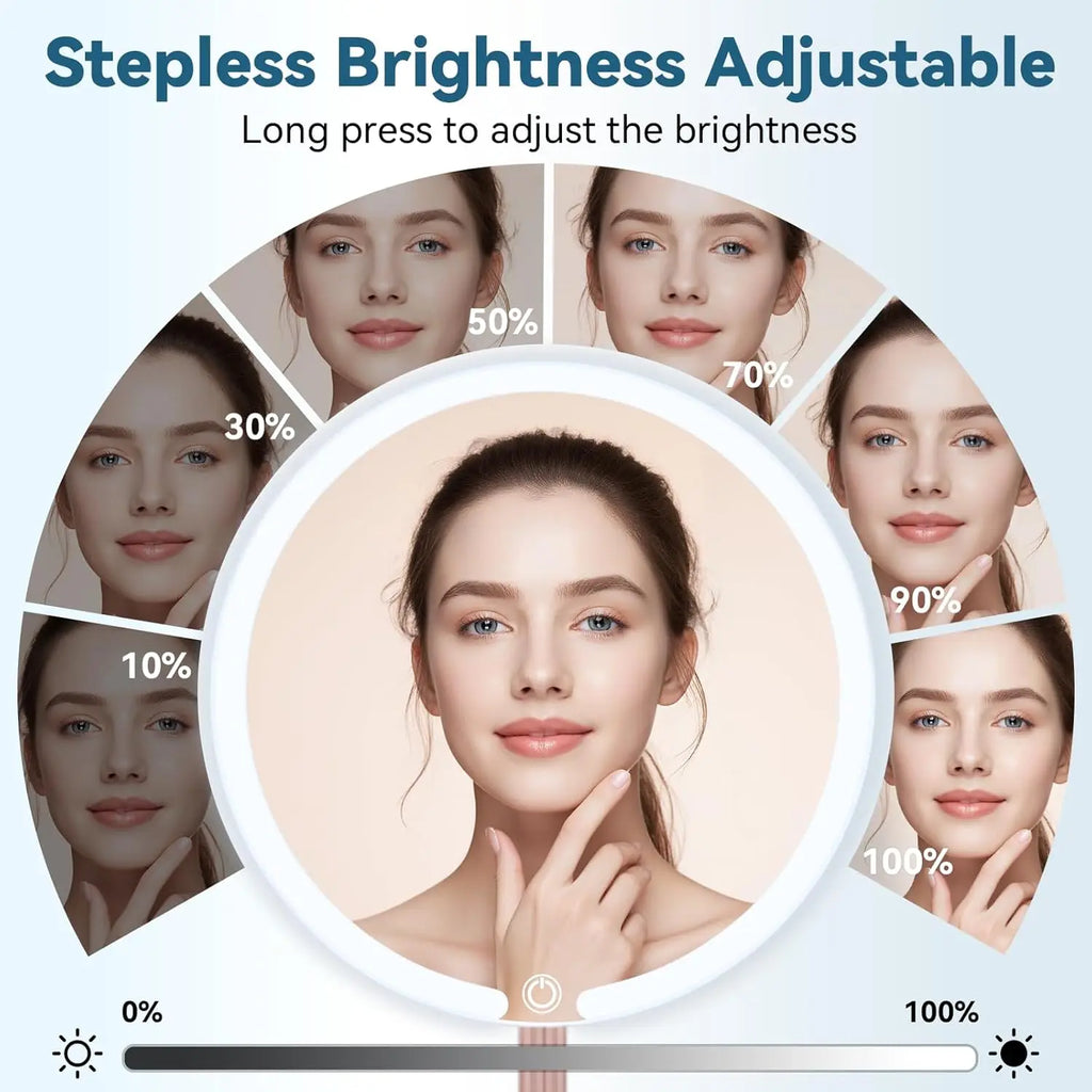 Portable Vanity Makeup Mirror With Touch Control