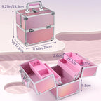 Portable Alloy Cosmetics Makeup Case