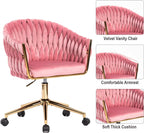 Swivel Vanity Desk Chair - Pink