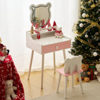 Kids Vanity Table and Chair Set