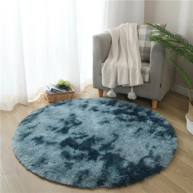 Soft Fluffy Circular Rugs for Vanity Desk Chair