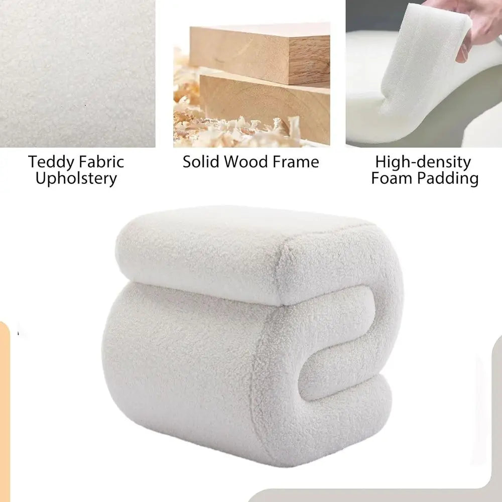 S-Shaped Vanity Stool
