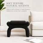 Minimalist Black Vanity Stool