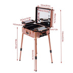 3 Tiers Rolling Makeup Train Case