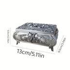 High-end Large Capacity Jewelry Storage Box with Three-dimensional Lock Buckle