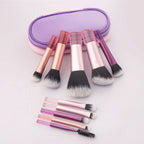 Premium Makeup Mini Brush Set With Pouch [10Pcs]