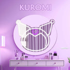 Kuromi Decor Mirror Neon Light