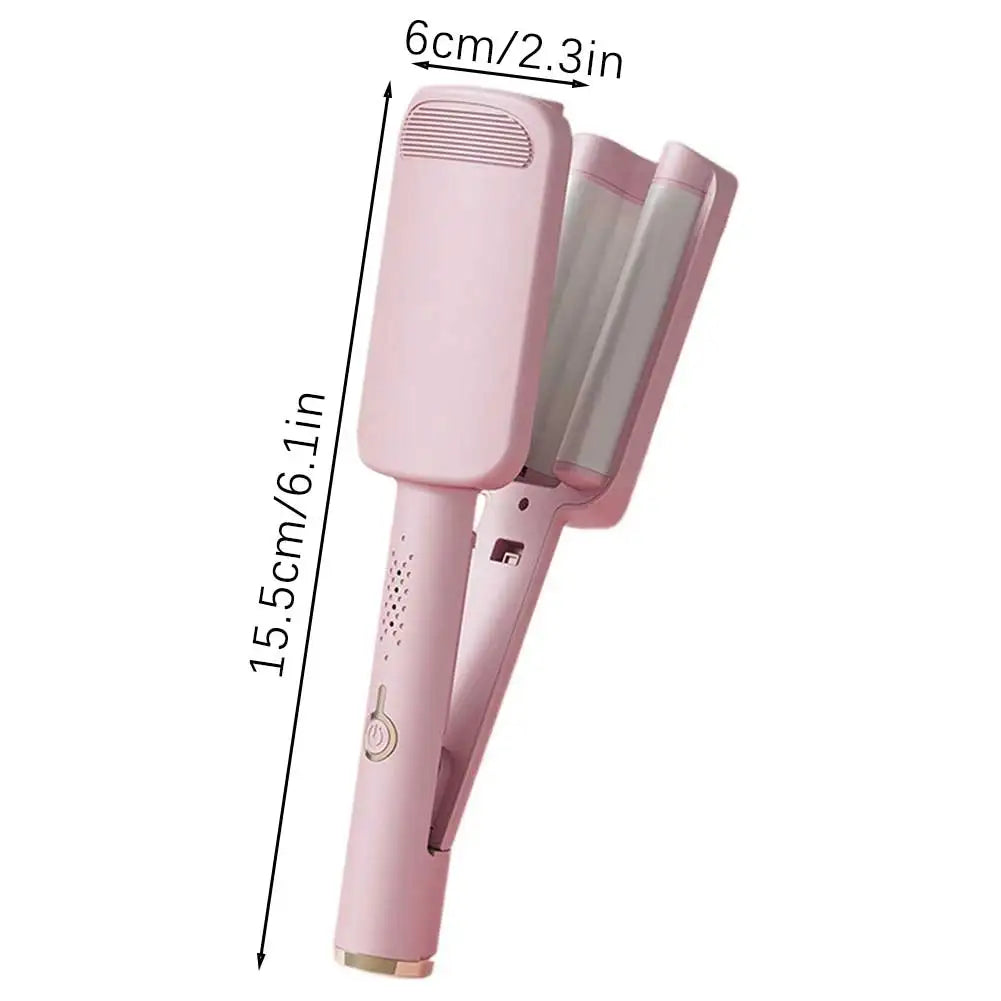 Wavy Hair Crimper with Curling Iron