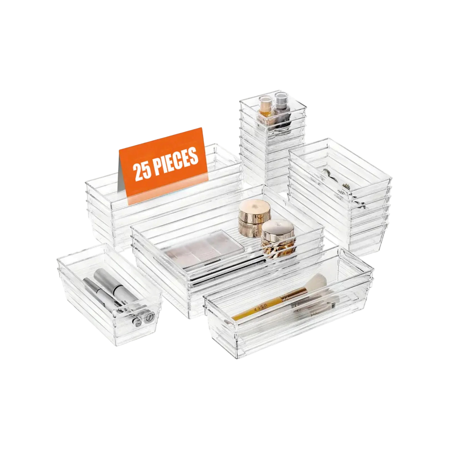 Acrylic Drawer Organizer - 25 Pcs