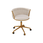 Vanity Chair With Gold Base