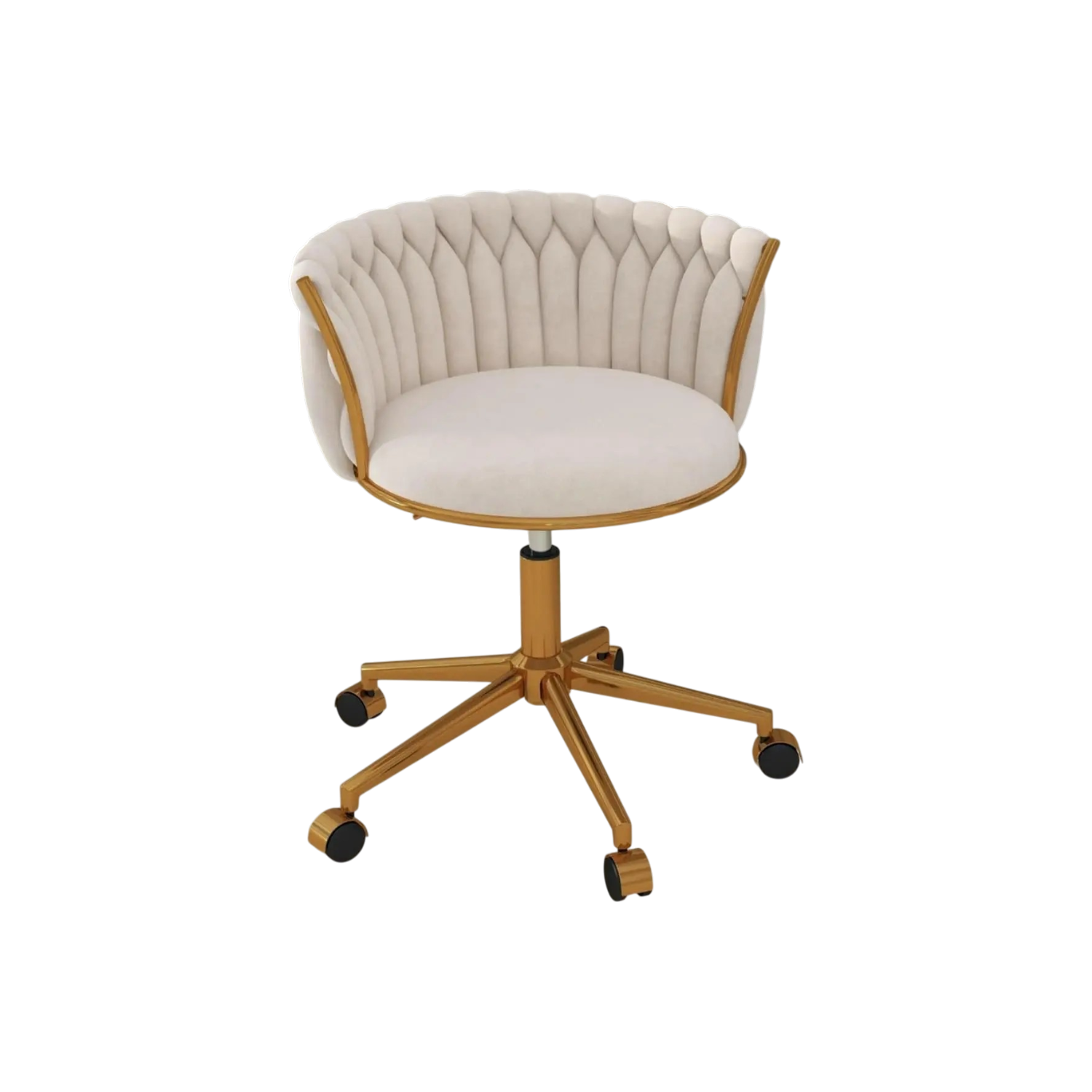 Vanity Chair With Gold Base