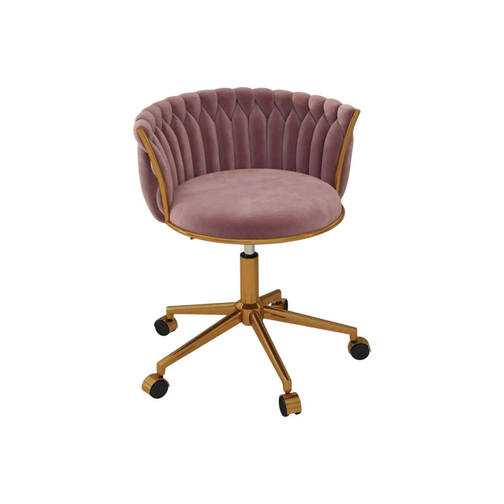 Vanity Chair With Gold Base