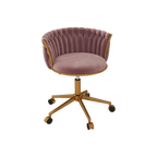 Vanity Chair With Gold Base