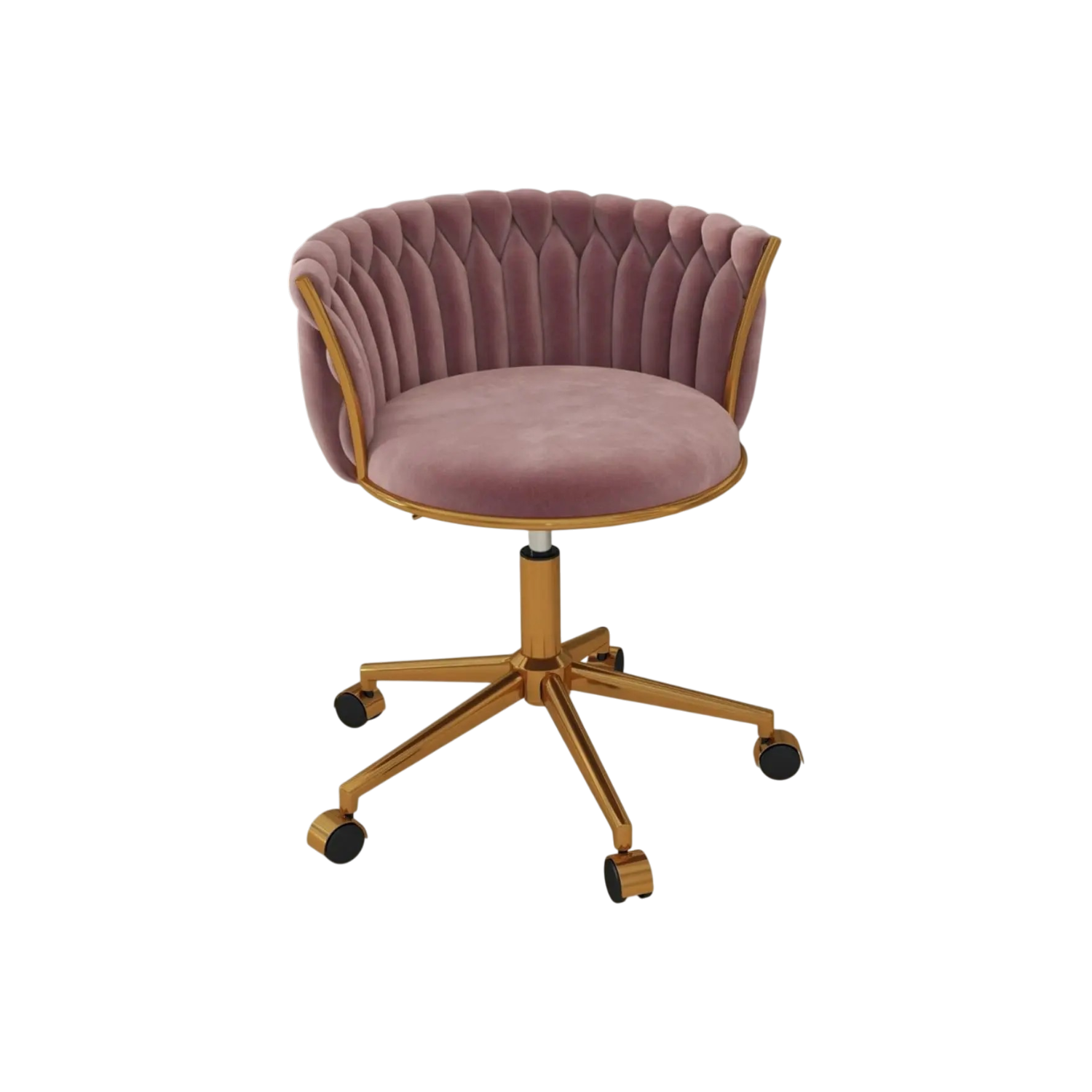 Vanity Chair With Gold Base