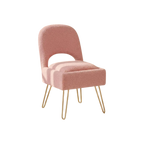Vanity Chair with Storage & Cushioned Seat