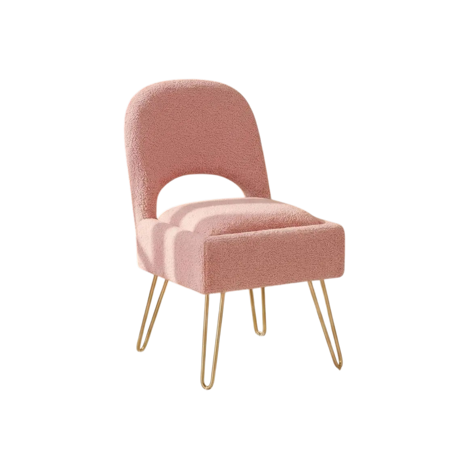 Vanity Chair with Storage & Cushioned Seat