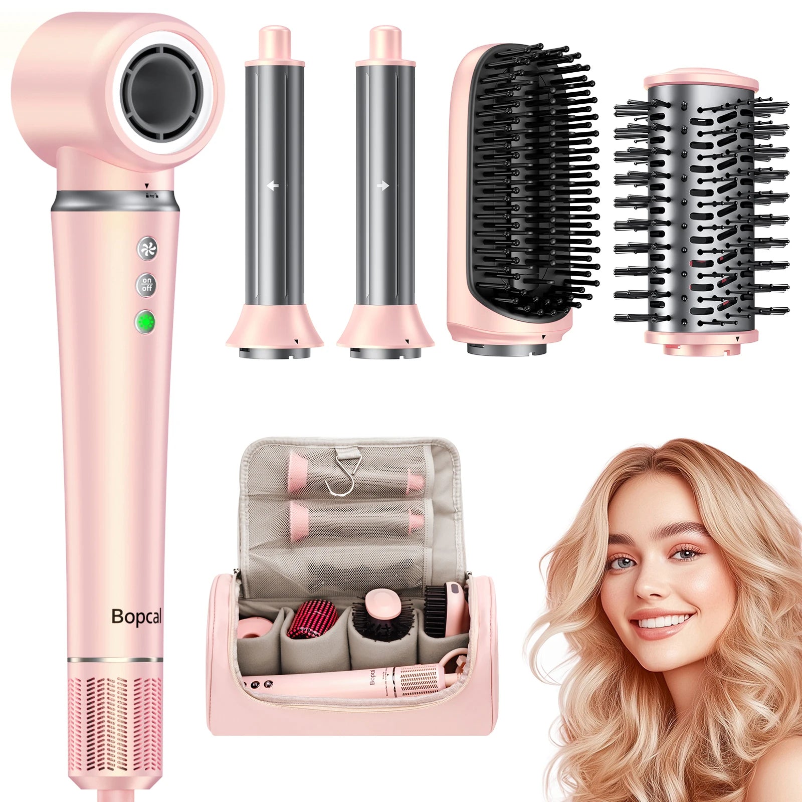 Hair Dryer with Styling Comb 5 in 1