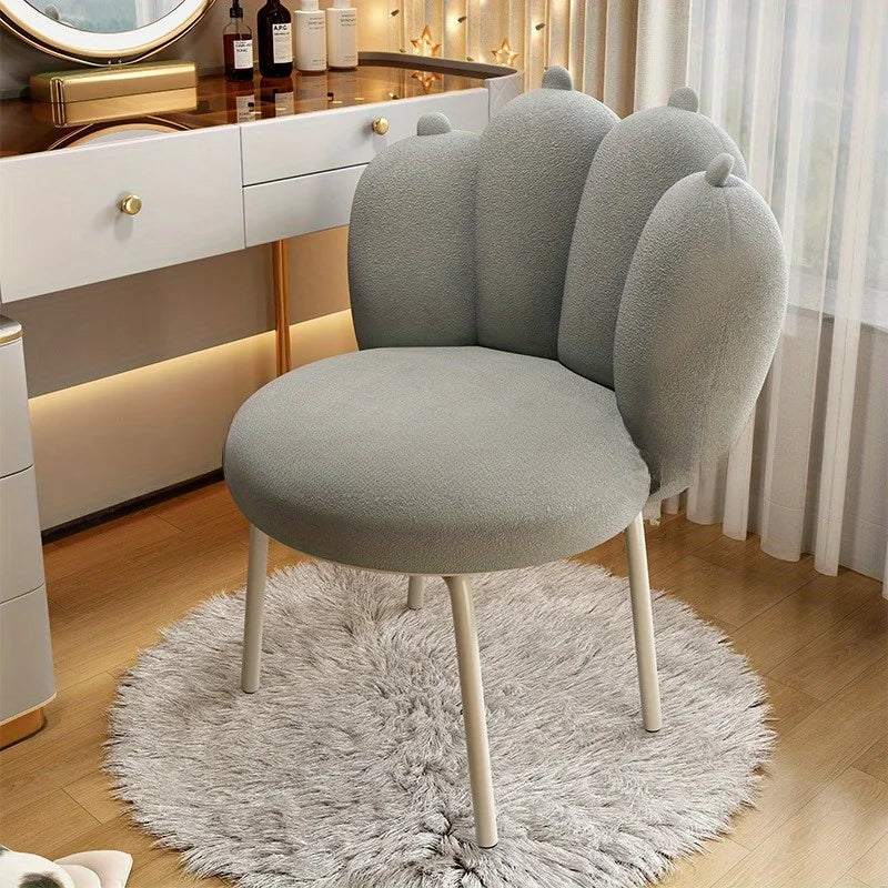 Vanity Desk Cat Paw Backrest Chair