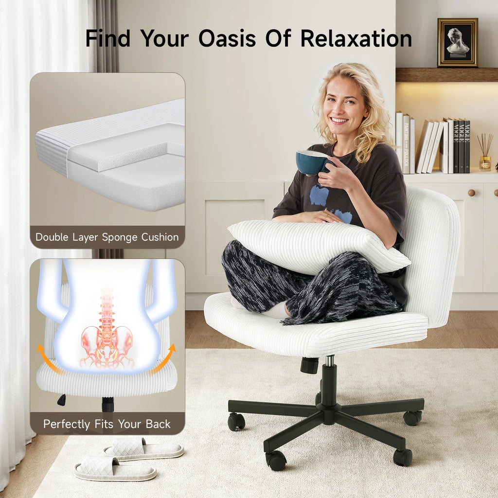 Vanity Desk Cross Leg Chair