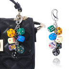 Vintage Dice Shape Bag Keychain