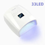 Rechargeable UV LED Nail Dryer Lamp 66W, 4 Timer Setting & 33 LED